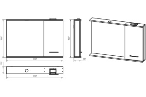 Зеркало Misty Респект 120 R - 3