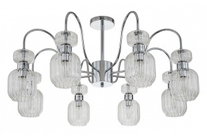 Люстра на штанге Escada Gloss 1141/8PL Chrome/Clear