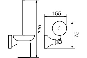 Ершик Veragio Gialetta VR.GIL-6490.CR хром - 2