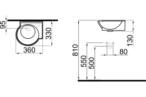 Рукомойник STWORKI 36 K0201-0365 R - 2