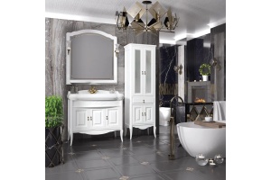 Зеркало с полкой Opadiris Лоренцо 100 белый матовый - 3