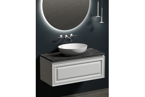 Столешница для ванной комнаты Sancos 100х46 черная - 2