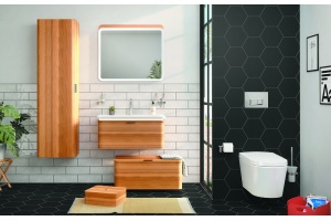 Шкаф-пенал VitrA Nest 45 левый дерево натуральное - 3