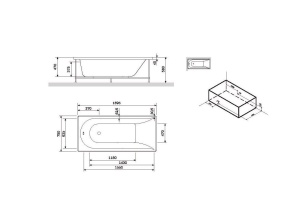 Экран фронтальный для ванны AM.PM Spirit 170х70 белый - 3