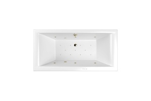 Акриловая ванна Whitecross Savia Duo 170х80 белая бронза с гидромассажем