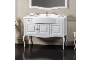 Тумба для комплекта Opadiris Лаура 120 белая матовая