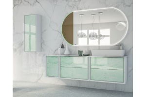 BELLAGIO Столешница из искусственного мрамора, 50186 Bianco  106х46