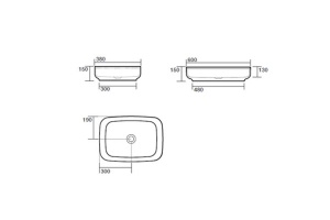 Раковина накладная Kerasan Tribeca 60 черный матовый (514131) - 3