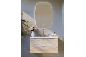Тумба под раковину Belbagno Marino-Cer 60 светлое дерево - 3