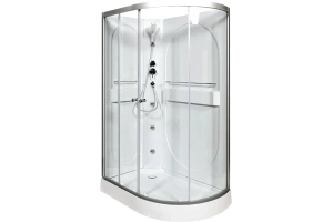 Душевая кабина L 120х80 с гидромассажем, без крыши (L602LNGM)