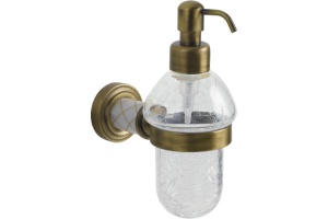 Дозатор для жидкого мыла настенный Boheme Murano бронза