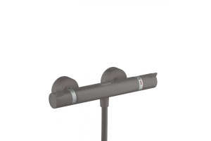 Термостат для душа внешнего монтажа Hansgrohe Ecostat Comfort 13116340, шлифованный черный хром