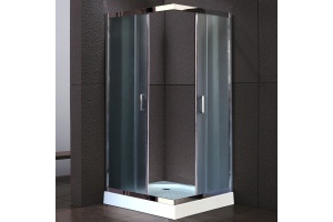 Душевой уголок Royal Bath HPD 80х80 профиль хром стекло рифленое