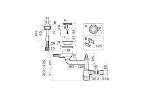 Сифон для кухонной мойки Omoikiri сталь (4956482) - 2