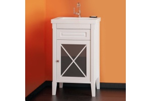 Тумба с раковиной Opadiris Палермо 50 R белая матовая