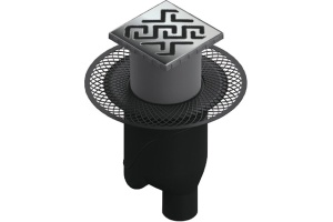 Душевой трап Berges Wasserhaus Platz Antik 15x15 см 090061