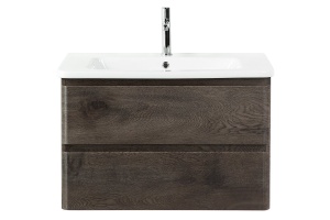 Тумба с раковиной BelBagno Albano 80 темное дерево не