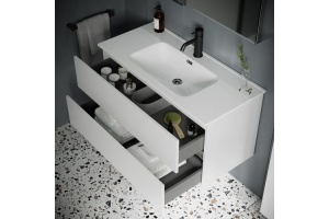 Тумба под раковину Sancos Urban 120 белый, глянцевый (UR120-1W) - 3