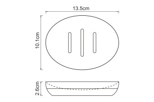 Мыльница Wasserkraft Lopau серый матовый - 3