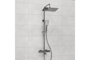 Душевая система WasserKraft 30 с термостатом хром - белый - 2