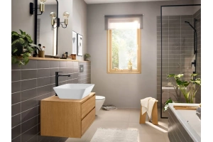 Смеситель для раковины Hansgrohe Rebris E с донным клапаном черный матовый - 2