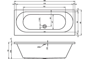 Акриловая ванна Riho Carolina 190