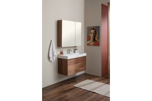 Зеркало-шкаф Aquanet Йорк 85 орех - 3