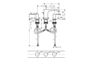Смеситель для раковины Hansgrohe Vivenis хром - 2