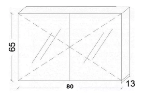Зеркало-шкаф Vallessi 80 светлое дерево с подсветкой - 3