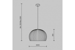 Подвесной светильник Maytoni Roots MOD195PL-01W1 - 2