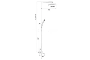 Душевая стойка Gappo хром - 2