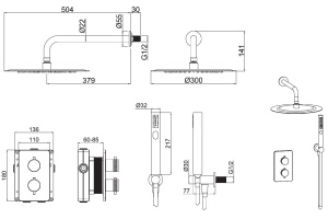 Душевой комплект Allen Brau Priority 5.31013-31 - 2