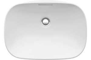 LAUFEN (INO) Раковина полувстраиваемая 500x365x40/150 мм, без отверстия д/ смесителя, с переливом - 2