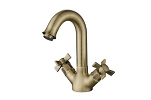Смеситель Kaiser Cross 41011-1 для раковины, бронза