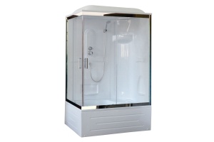 Душевая кабина Royal Bath BP 100x80 R профиль хром стекло прозрачное