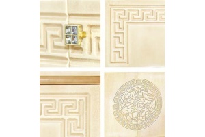 Зеркало Misty Olimpia Lux 90 L бежевая патина - 3