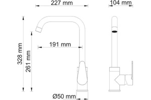 Смеситель Wasserkraft Alz 28807 для кухонной мойки - 2