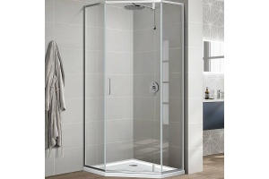 Душевой уголок Vincea Slim-U 90х90 хром стекло прозрачное