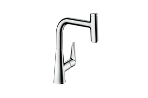 Кухонный смеситель однорычажный, 220, с вытяжным изливом, 1jet, sBox Hansgrohe 73852000