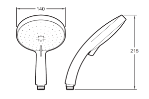 Душевой гарнитур Jacob Delafon Citrus E12980-CP - 2