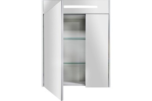 Зеркало-шкаф Aquaton Сильва 60 с подсветкой темное дерево - 2