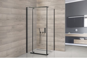 Душевой уголок Royal Bath HPVD 80х100 профиль черный стекло прозрачное - 2