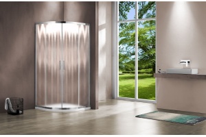 Душевой уголок Vincea Garda VSQ-1G800CH 80x80, профиль хром, стекло шиншилла - 2