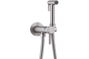 5.31A29-BN PRIORITY 3.0 Смес. с гиг.душем,Латунь+Вставка в держ,Kerox,скр.часть,браш.никель (296359)