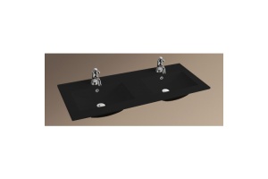 Раковина Weltwasser WW Deilbach 7506-1202 MT-BL 120.5 двойная матовый черный (10000005570)