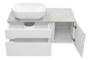 Тумба под раковину Misty Роял 100 белая матовая - 2