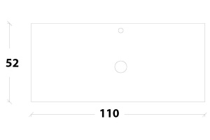 Столешница под раковину Armadi Art NeoArt 110 серебро - 3