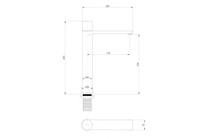 Смеситель для раковины Abber Rund хром - 3