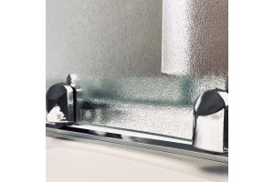 Душевой уголок Royal Bath BP 100х80 L с поддоном профиль хром стекло матовое - 2