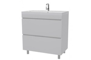 Тумба под раковину напольная Stella Polar Памелла 70 белая